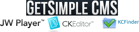 GetSimple CKEditor JWPlayer KCFinder